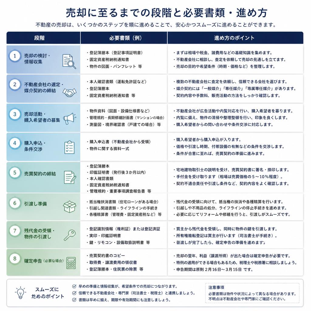スムーズな売却手続きの流れ