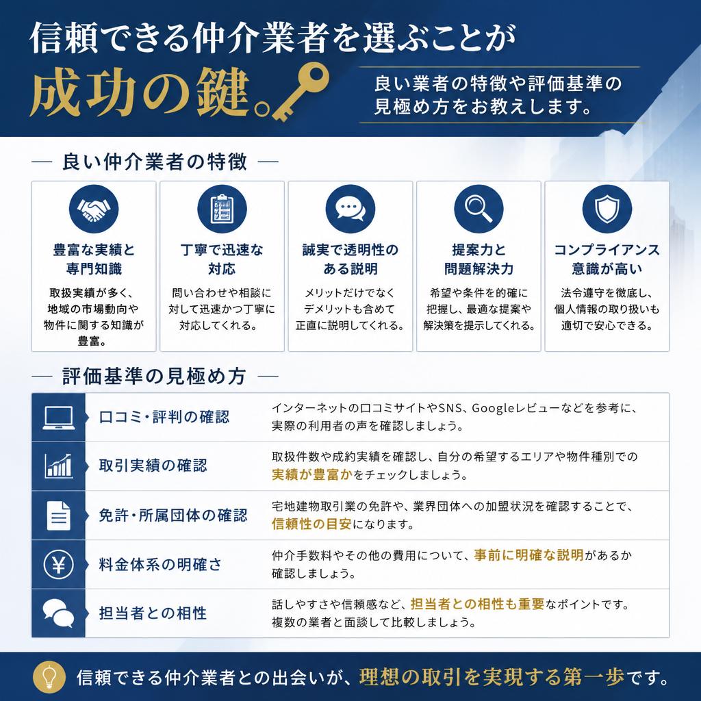 不動産仲介業者の選び方