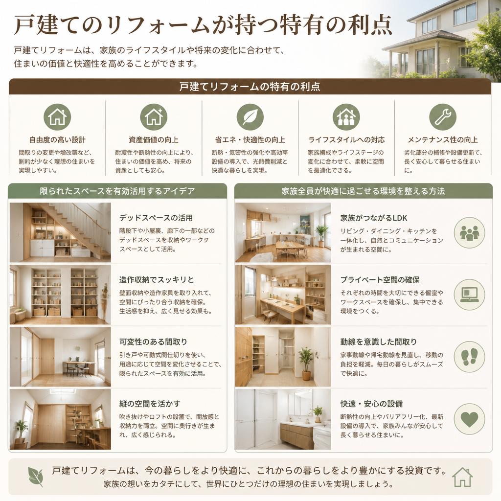戸建てリフォームのメリット