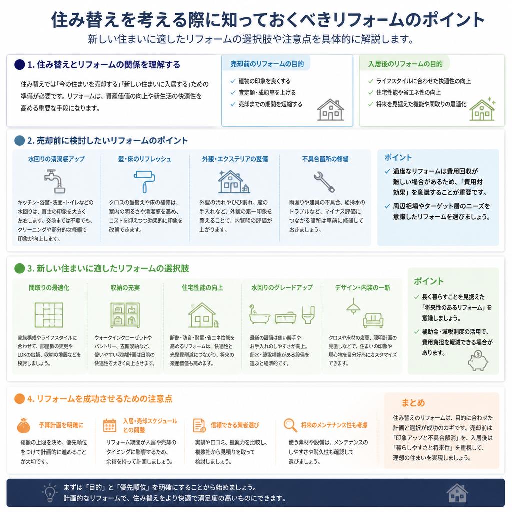 住み替え時のリフォームポイント
