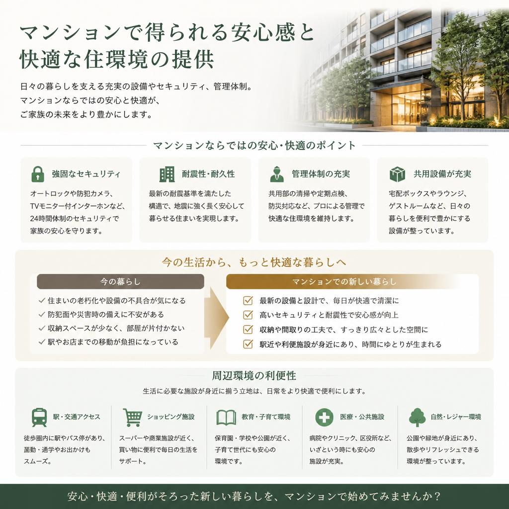 安心の住環境を手に入れる