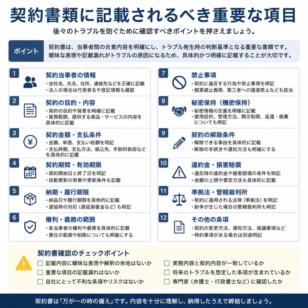 契約書類のチェックポイント