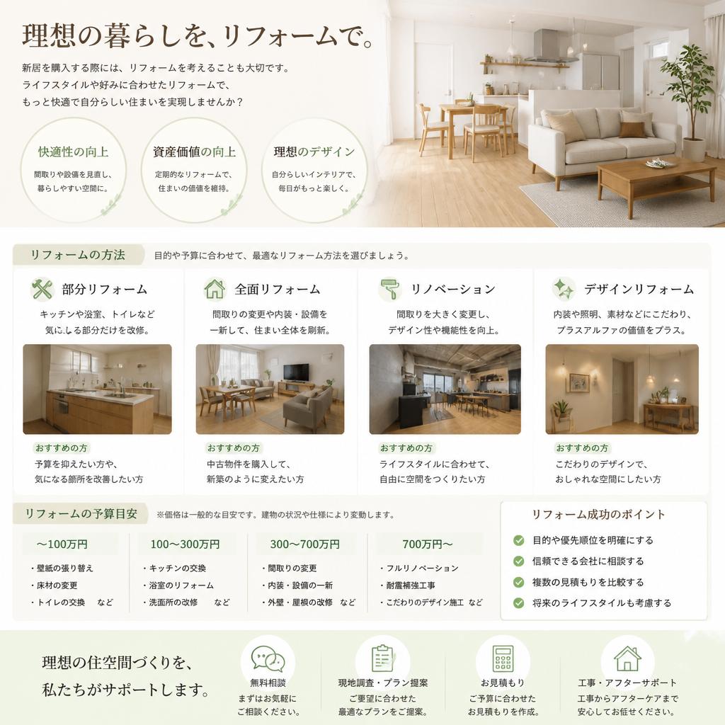 住宅リフォームの選択肢