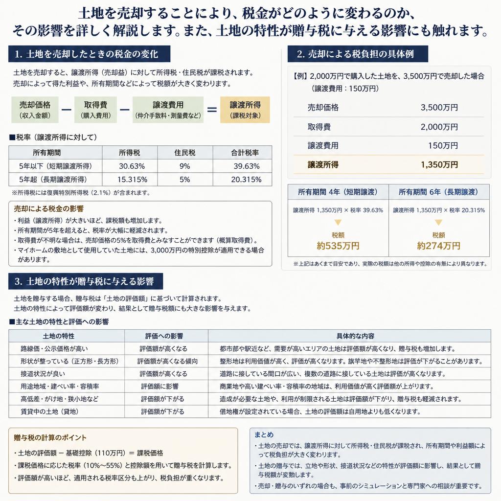 土地売却と贈与税の関係を知る