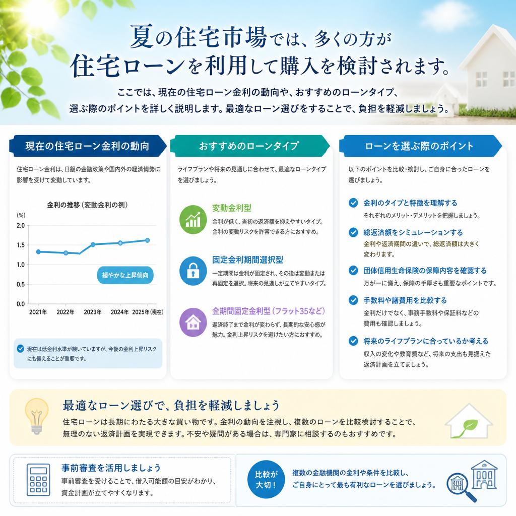 住宅ローンの現状と選び方