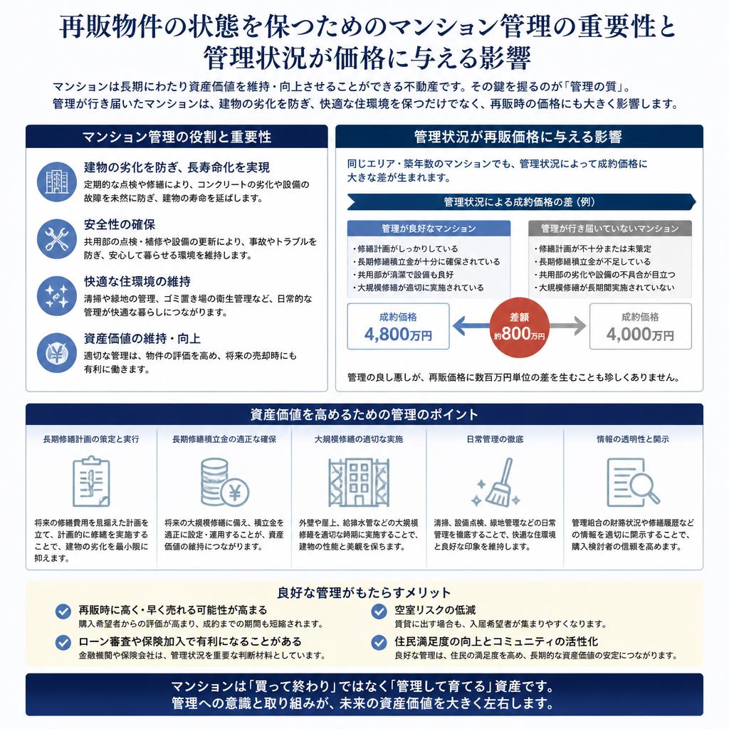 マンション管理と再販物件の関係