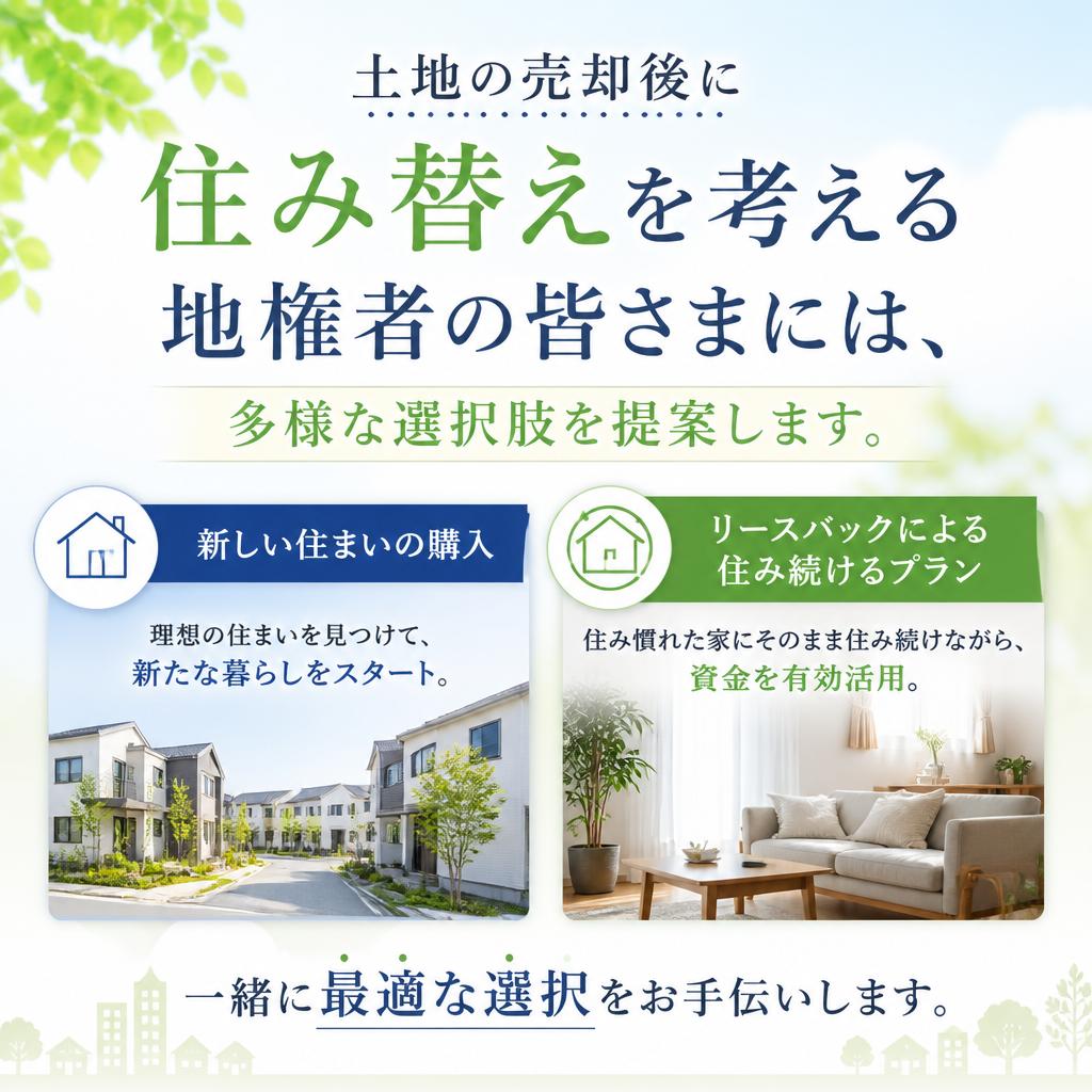 住み替えを考える地権者の選択肢