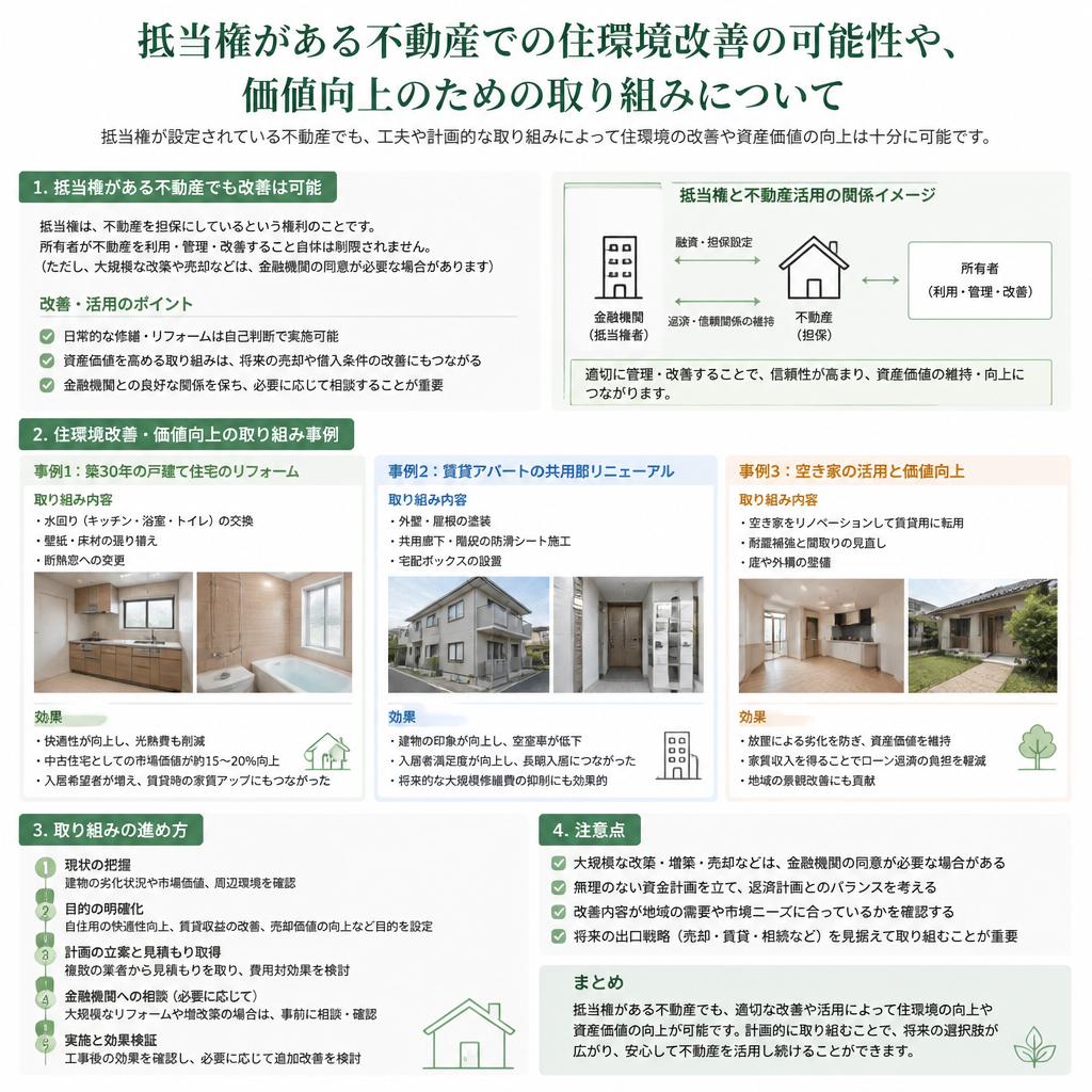 住環境の改善と抵当権の関係