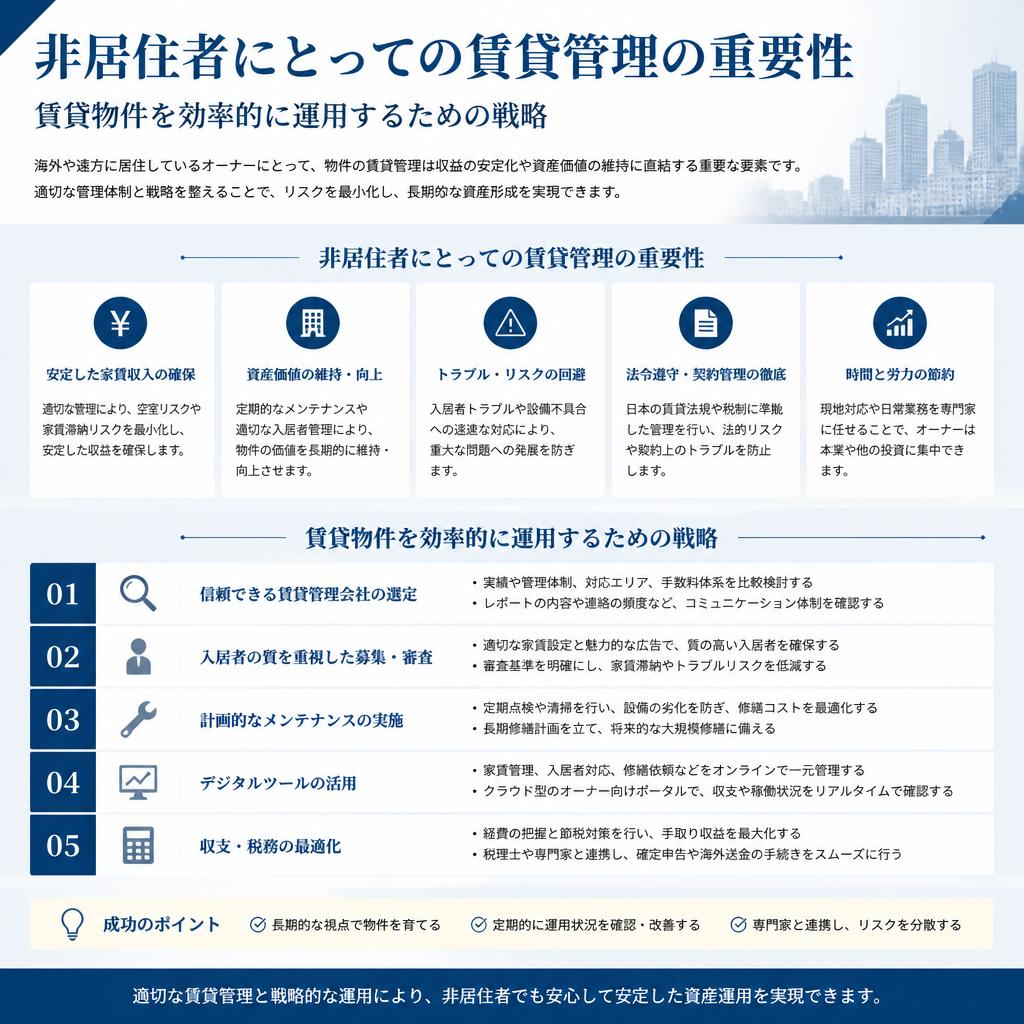 賃貸管理による効率的な運用