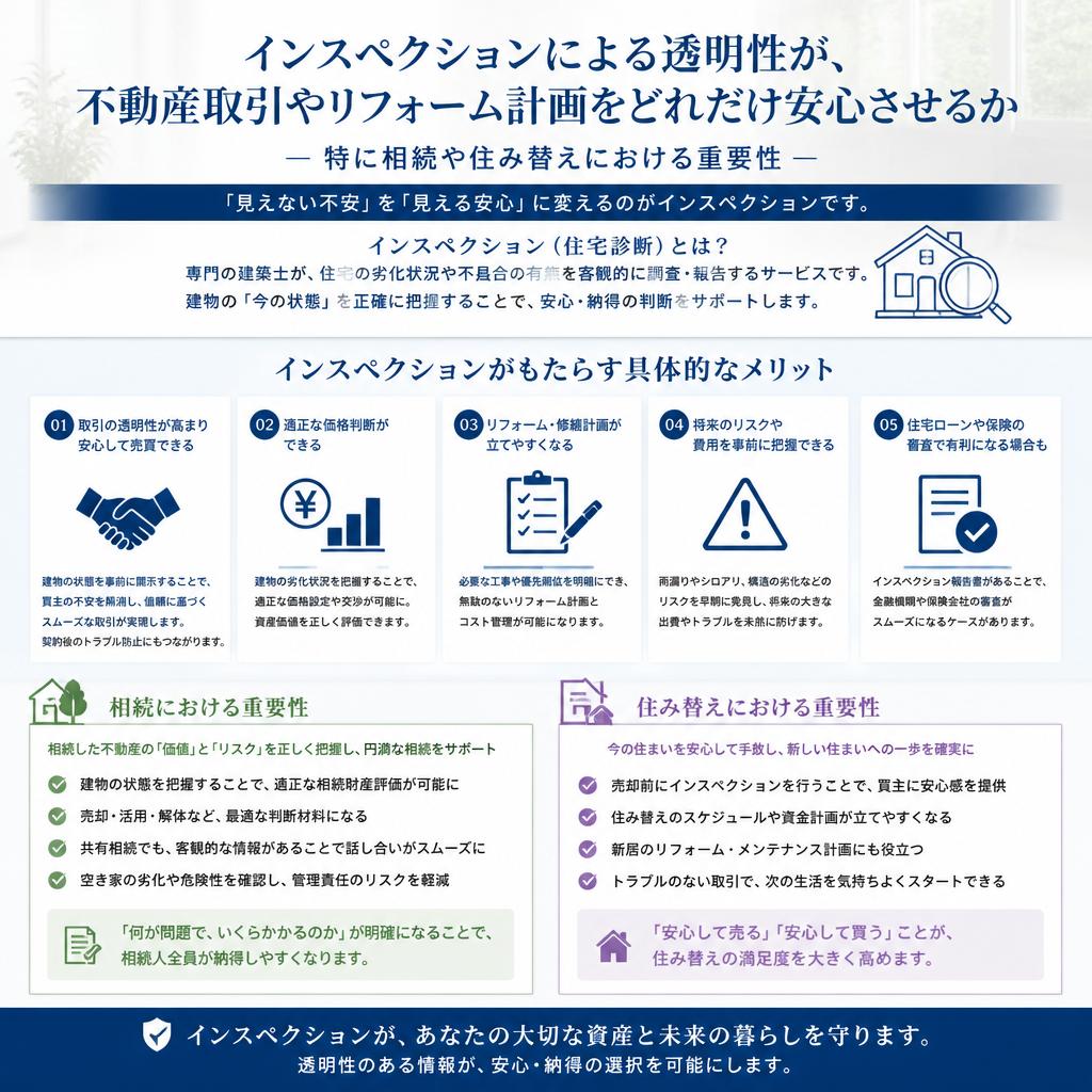 インスペクションがもたらす安心感