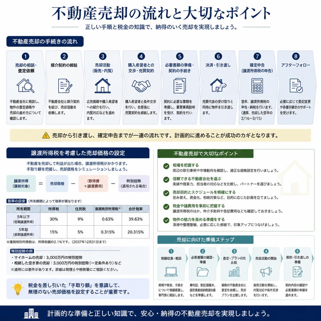 売却手続きの流れを理解してスムーズに進める