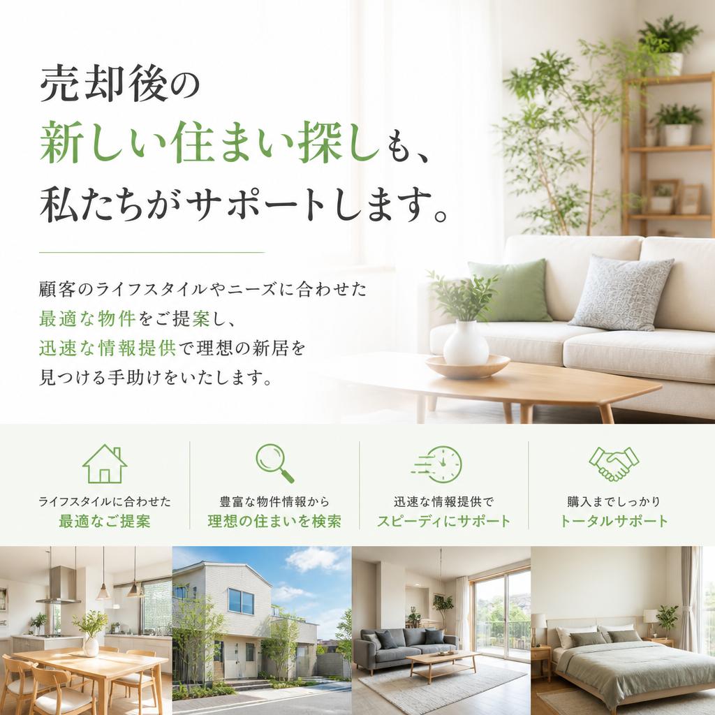 物件探しもお任せ！理想の新しい暮らし