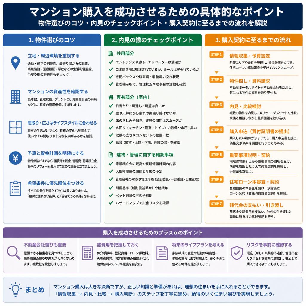 マンション購入のポイント