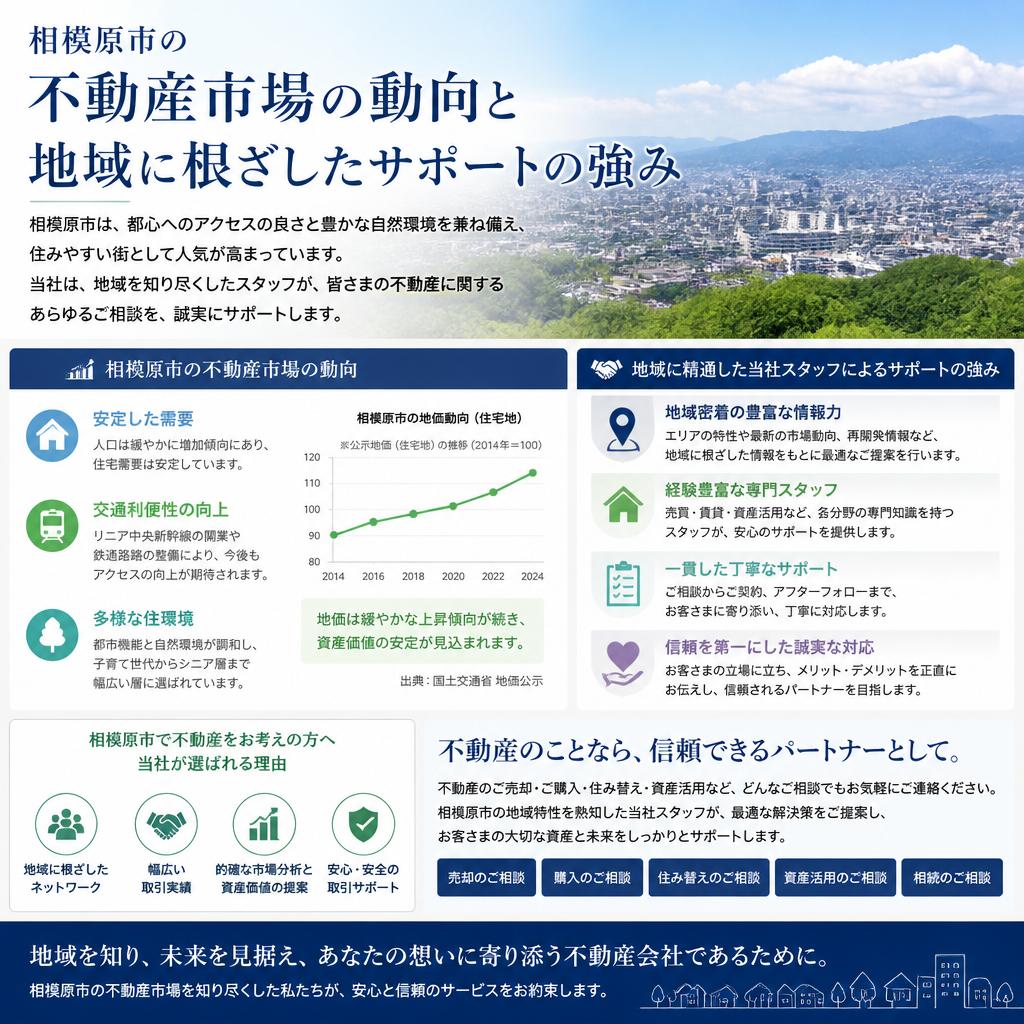 相模原市の不動産市場と専門スタッフの支援