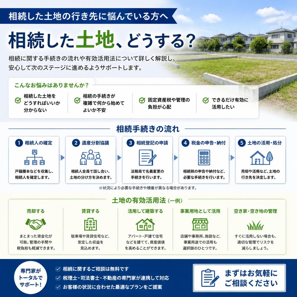 相続問題を解決!円満な土地利用方法