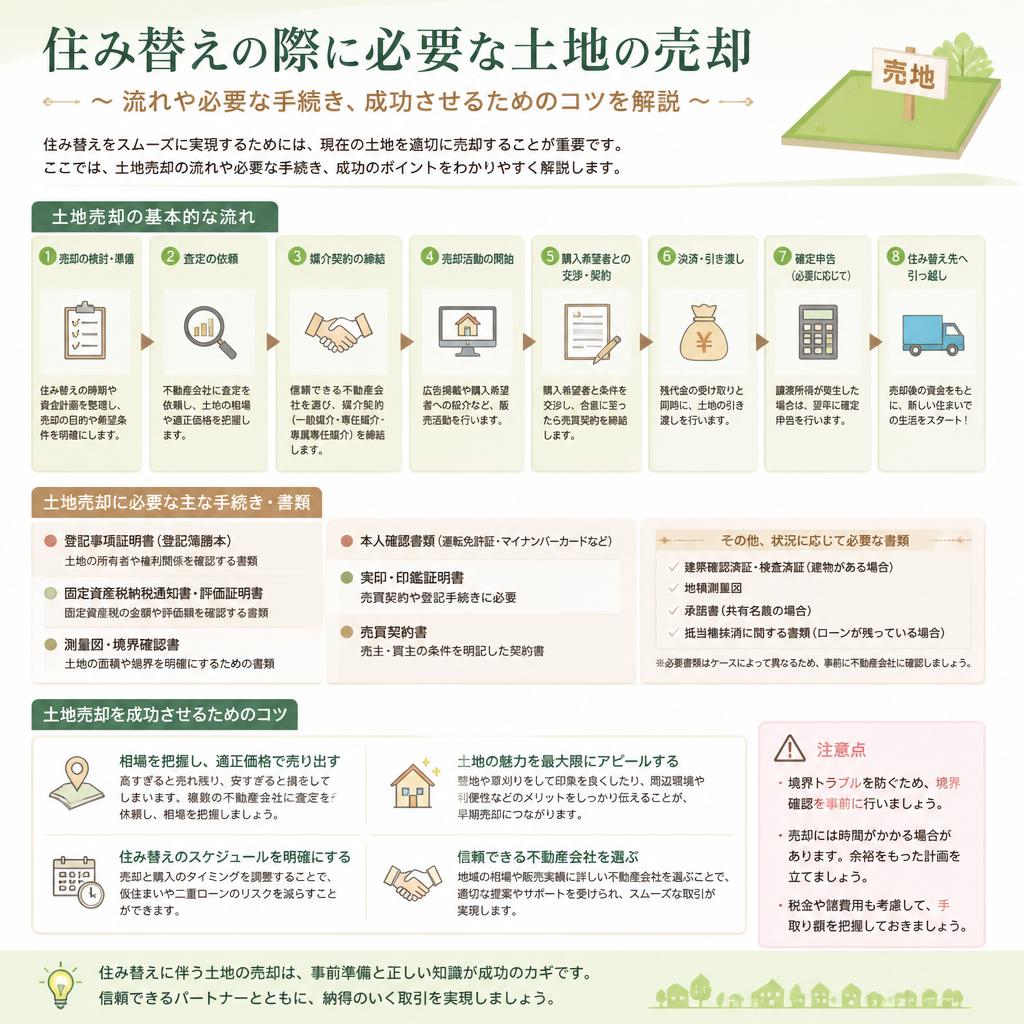 住み替えに伴う土地売却のコツ